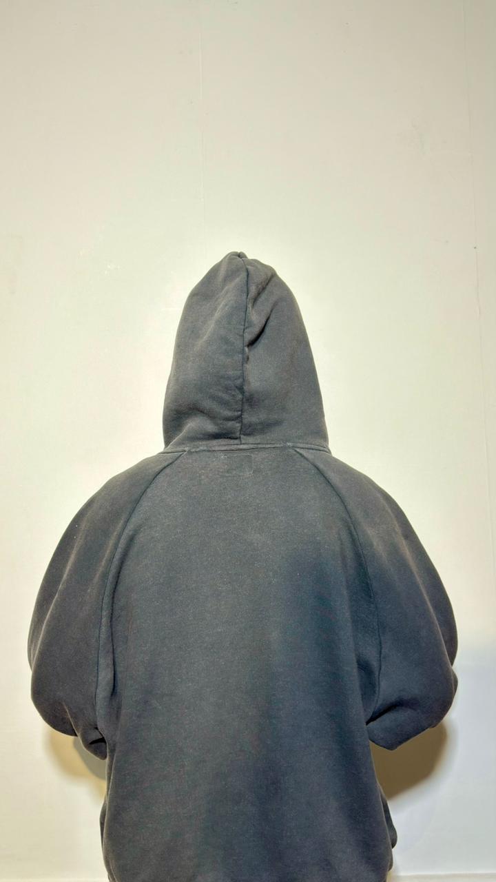 ACID WASH CROP FIT HOODIE