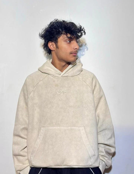 ACID WASH CROP FIT HOODIE