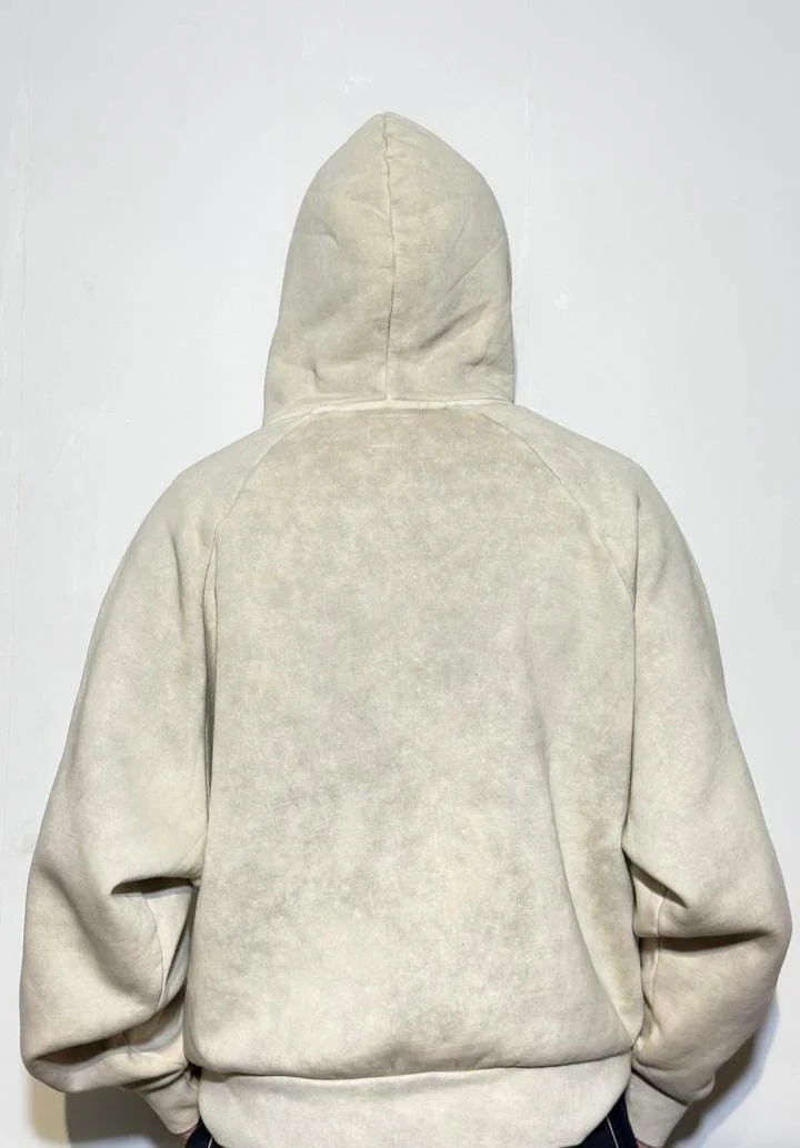 ACID WASH CROP FIT HOODIE